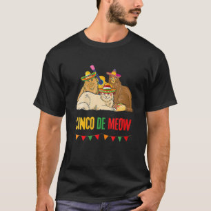 シンコデムーおもしろいマリアチキャットタコメキシカンフィズ Tシャツ