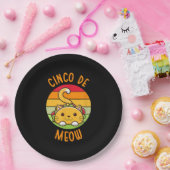 シンコデメオシンコデマヨタコスおもしろい猫好き ペーパープレート (パーティー)