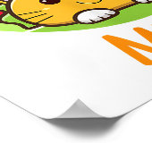 シンコデメオシンコデマヨタコスおもしろい猫好き ポスター (角)