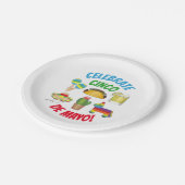 シンコ祝デマヨフィエスタタコピニャタサボサボサボテン ペーパープレート (アングル)