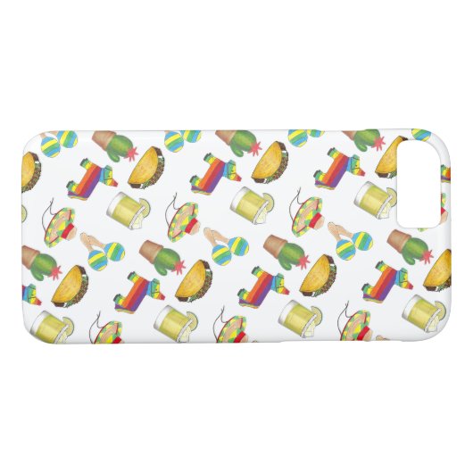 シンコ祝デマヨフィエスタタコピニャタサボサボサボテン Case-Mate iPhoneケース (裏面(横))