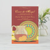 シンコ・デ・マイオ・パーティーのフィエスタ招待状 招待状 (スタンド正面)