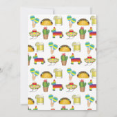 シンコ・デ・マイオ・パーティーフィエスタ・レインボードンキー・ピニャータ 招待状 (裏面)