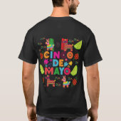 シンコ・デ・マヨお祝いキャンバス Tシャツ (裏面)