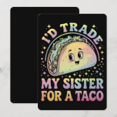 シンコ・デ・マヨのために姉をタコと交換する 招待状 (正面/裏面)