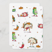 シンコ・デ・マヨのタコスがカワイイ メキシカン 招待状 (正面/裏面)