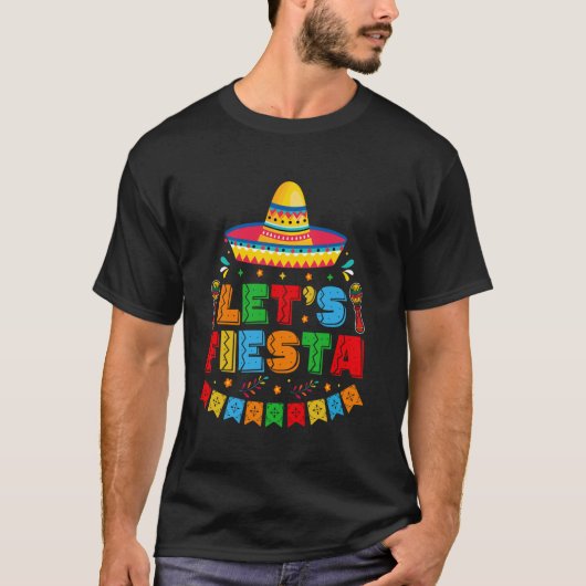 シンコ・デ・マヨのフィエスタ メキシカンタコ シンコデマヨ Tシャツ (正面)