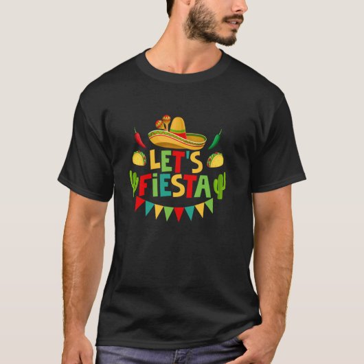 シンコ・デ・マヨのメキシコ風パーティーを楽しもう 5デマヨ Tシャツ (正面)
