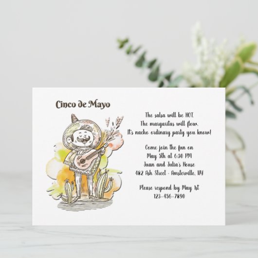 シンコ・デ・マヨの歌手招待状 招待状 (スタンド正面)