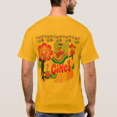 シンコ・デ・マヨの活力あふれるゴールド Tシャツ (裏面)