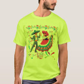 シンコ・デ・マヨの爽やかなライトグリーン Tシャツ (正面)