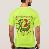シンコ・デ・マヨの爽やかなライトグリーン Tシャツ (裏面)