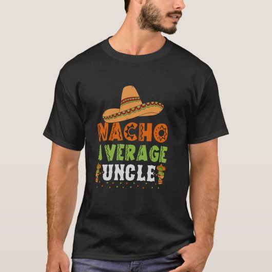 シンコ・デ・マヨの面白いメキシコ風おじさん Tシャツ (正面)