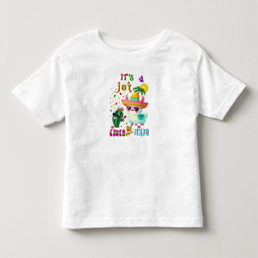 シンコ・デ・マヨは喜び トドラーTシャツ (正面)