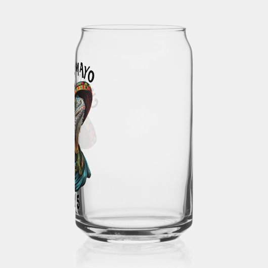 シンコ・デ・マヨイグアナ着用ソンブレロ&セラペ ガラス缶 (左)