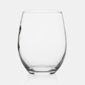 シンコ・デ・マヨイグアナ着用ソンブレロ&セラペ ステムなしワイングラス (左)