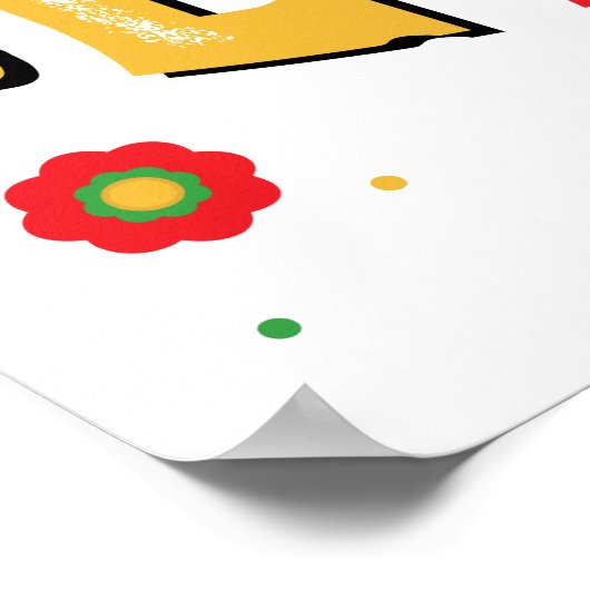 シンコ・デ・マヨ帽子ケーシック面白いシンコ・デ・マヨ ポスター (角)