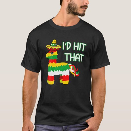 シンコ・デ・マヨ・おもしろいアイディアの衣装を着て、ピンを打った Tシャツ (正面)