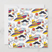 シンコ・デ・マヨ カクタス フォーク ソンブレロ 招待状 (裏面)