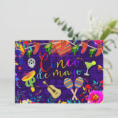 シンコ・デ・マヨ カラフル セレブレーション フィエスタ パーティー 招待状 (スタンド正面)