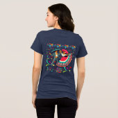 シンコ デ マヨ カラーの波ダークネイビー トライブレンドＴシャツ (裏面全面)
