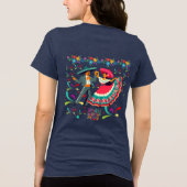 シンコ デ マヨ カラーの波ダークネイビー トライブレンドＴシャツ (裏面)