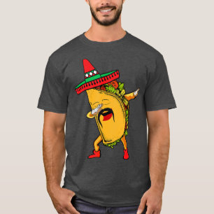 シンコ・デ・マヨ・ダビング・タコ・メキシコ・ソンブレロ・ハダ Tシャツ