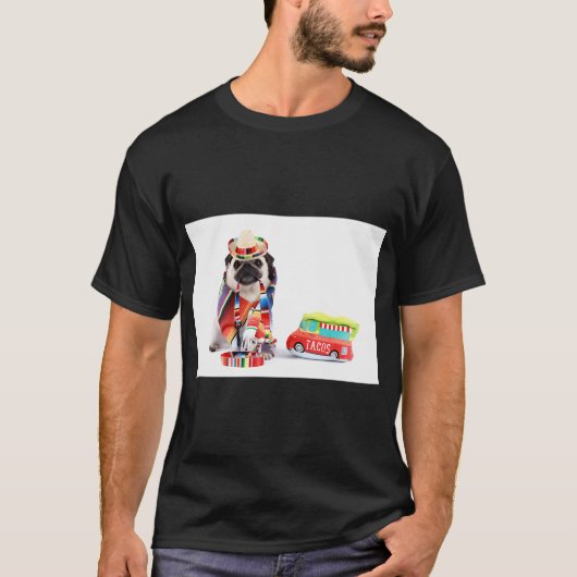 シンコ・デ・マヨ・パグ Tシャツ (正面)