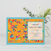 シンコ・デ・マヨ パーティーの招待状 招待状 (スタンド正面)