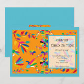 シンコ・デ・マヨ パーティーの招待状 招待状 (正面/裏面)