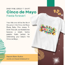 シンコ・デ・マヨ・パーティーベイビーファインジェーシーティー ベビーTシャツ