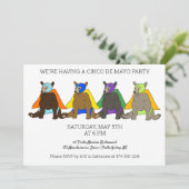 シンコ・デ・マヨ・パーティーメキシカンルチャドールクマ 招待状 (スタンド正面)