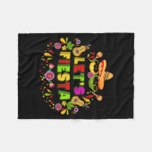 シンコ・デ・マヨ・パーティーレッツ・メキシコ・フィエスタ フリースブランケット (正面(横))