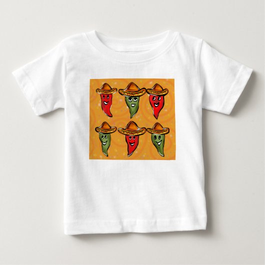シンコ・デ・マヨ ピーマン ベビーTシャツ (正面)