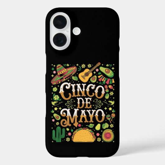 シンコ・デ・マヨ・フィエスタ かわいいパーティーグッズ Case-Mate iPhoneケース (裏面)