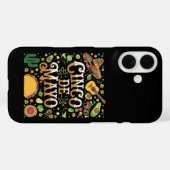 シンコ・デ・マヨ・フィエスタ かわいいパーティーグッズ Case-Mate iPhoneケース (裏面 (横))