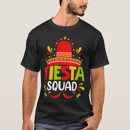シンコ・デ・マヨ・フィエスタ・スクワッド・ファミリーマッチンググループ Tシャツ (正面)