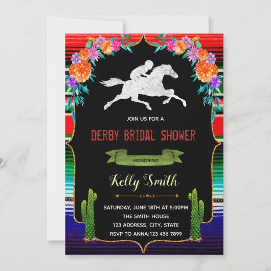 シンコ·デ·マヨ·フィエスタ·テーマパーティーの招待 招待状 (正面)