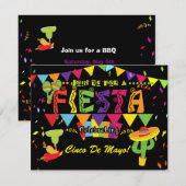 シンコ・デ・マヨ フィエスタ 祭り パーティー ご招待 招待状 (正面/裏面)