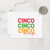 シンコ・デ・マヨ メキシカン ホリデー セレブレーション ギフト ノートカード (正面/裏面インサイチュ)