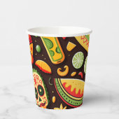 シンコ・デ・マヨ。メキシコの明るい漫画のパターン 紙コップ (左)