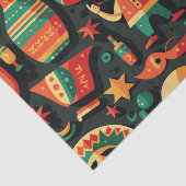 シンコ・デ・マヨ。メキシコの明るい漫画のパターン 薄葉紙 (詳細)