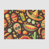 シンコ・デ・マヨ。メキシコの明るい漫画のパターン 薄葉紙 (正面)