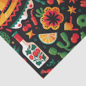 シンコ・デ・マヨ。メキシコの明るい漫画のパターン 薄葉紙 (詳細)