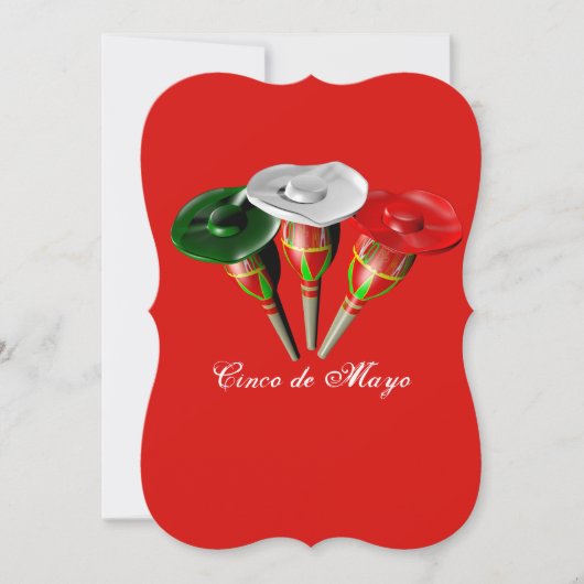 シンコ・デ・マヨ , メキシコの祭り 招待状 (正面)
