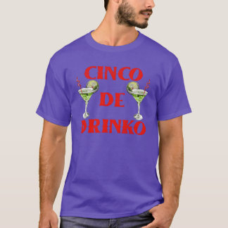シンコ・デ・マヨ+メキシコパーティ好きのシンコ・ドリンケキーラ Tシャツ