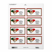 シンコ・デ・マヨ、メキシコ・パーソナライズされたラベル ラベル (フルシート)