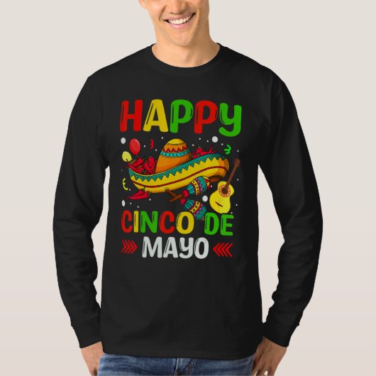 シンコ・デ・マヨ メキシコ フィエスタ 五月五日 Tシャツ (正面)