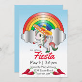 シンコ・デ・マヨ ユニコーン ペガサス 招待状 (正面/裏面)