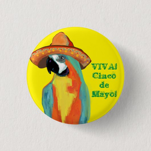シンコ・デ・マヨ 缶バッジ (正面)
